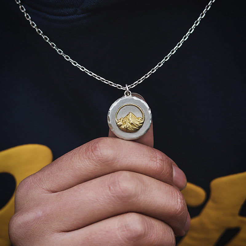 Pinnacle Mountain Medallion Necklace
