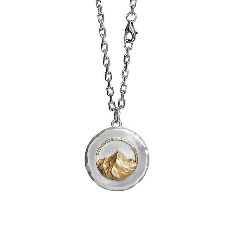 Pinnacle Mountain Medallion Necklace