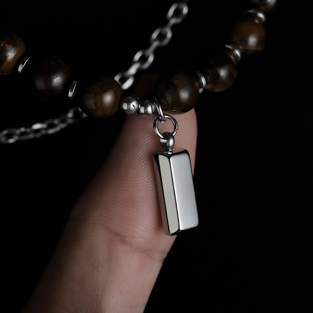 Tiger Eyes Crest Layers Necklace