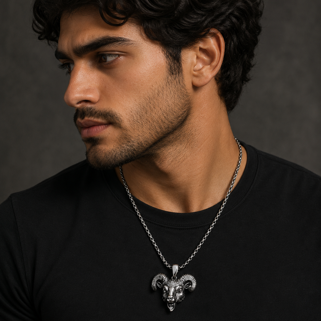 Aries Zodiac Pendant Necklace | Salty