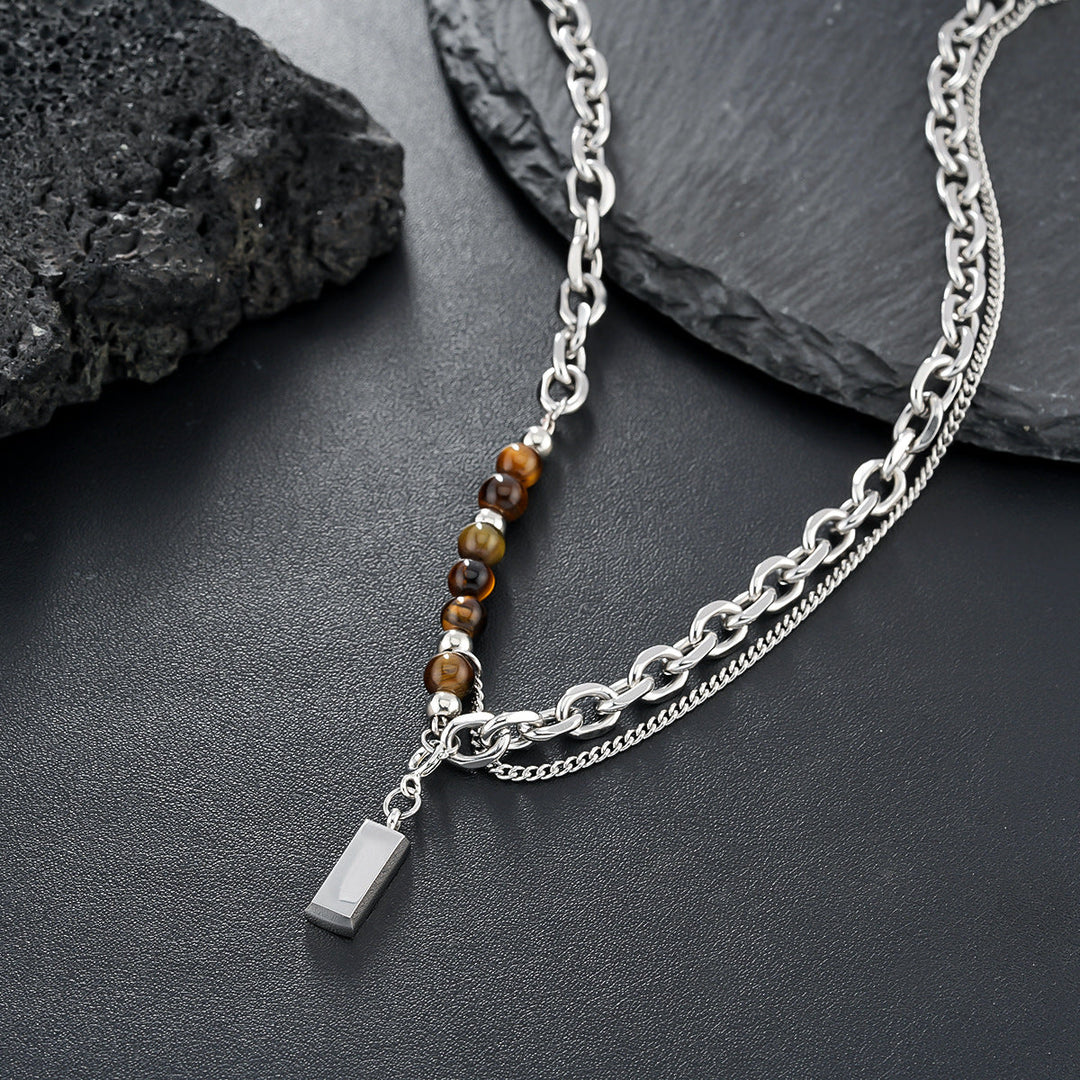 Titan Ember Dual Chain Necklace | Salty
