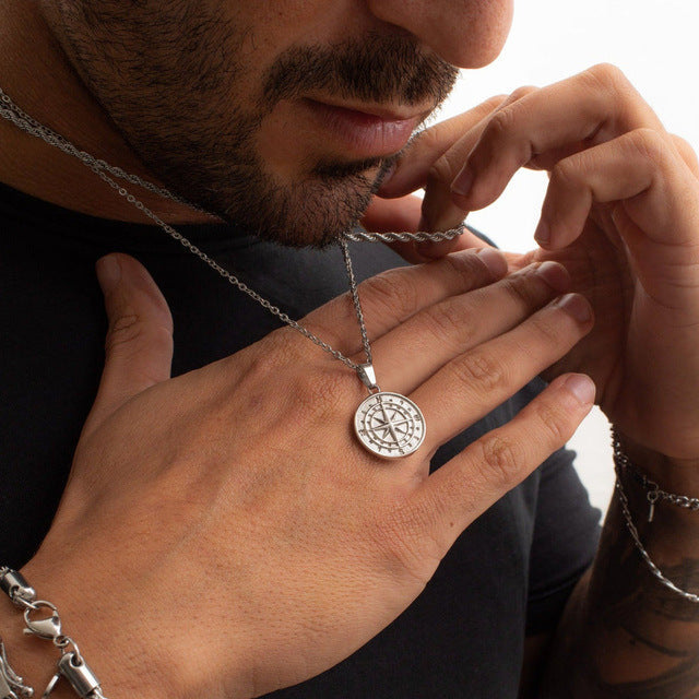 Voyager Compass Pendant Necklace | Salty
