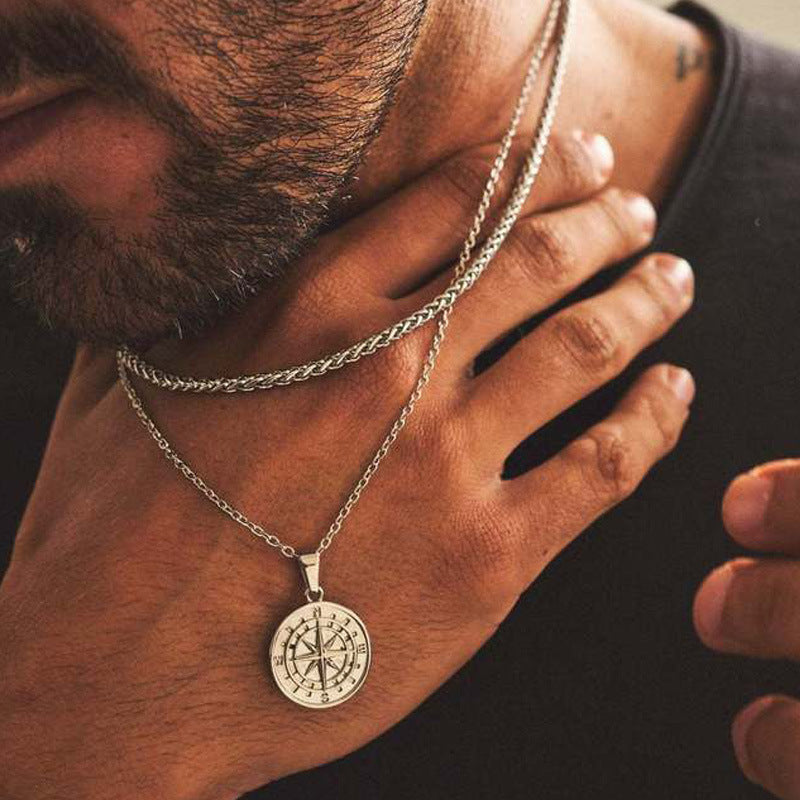 Voyager Compass Pendant Necklace | Salty