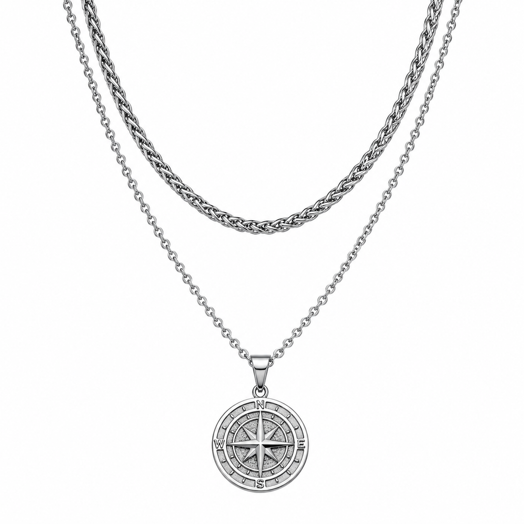 Voyager Compass Pendant Necklace | Salty