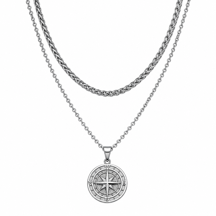 Voyager Compass Pendant Necklace | Salty