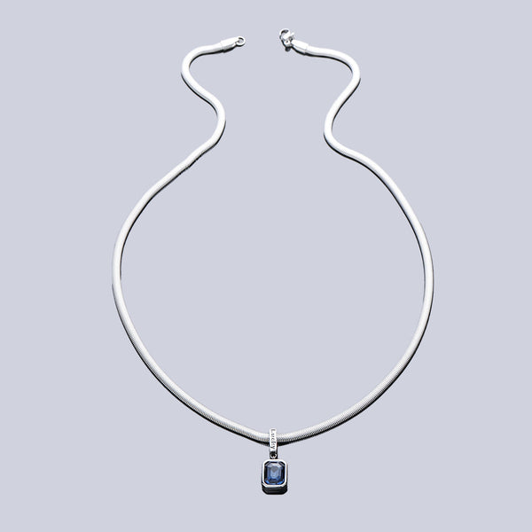Azure Echo Pendant Necklace