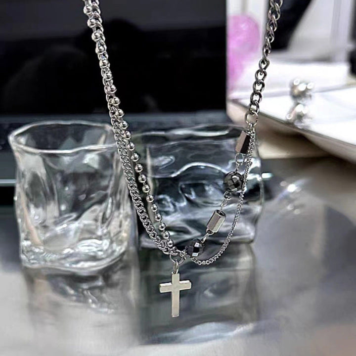 Eterna Cross Layered Necklace | Salty