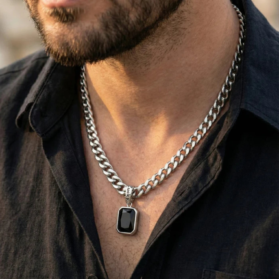 Black Rhinestone Necklace