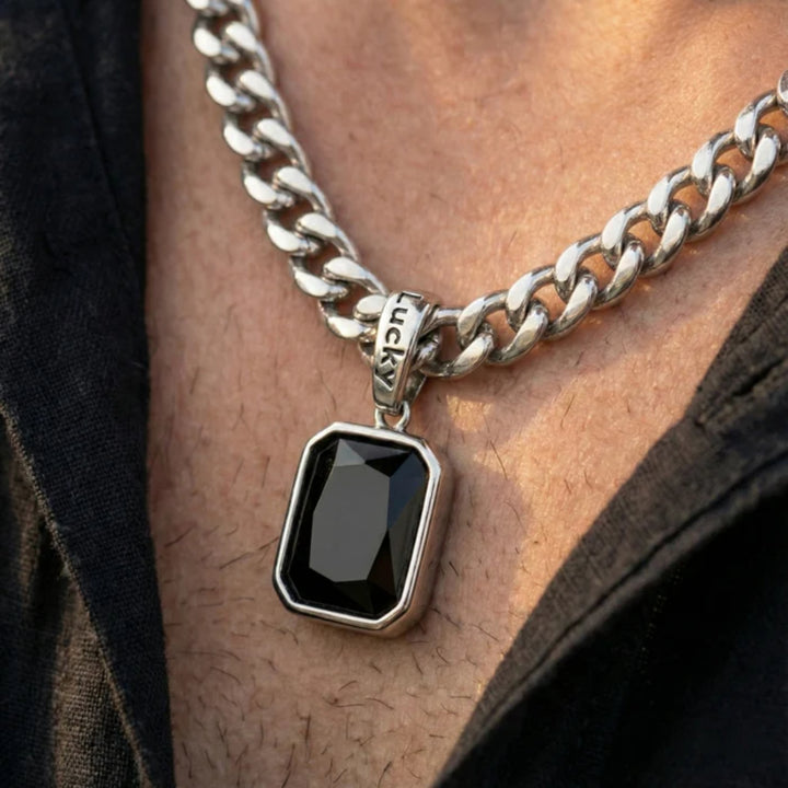 Black Rhinestone Necklace