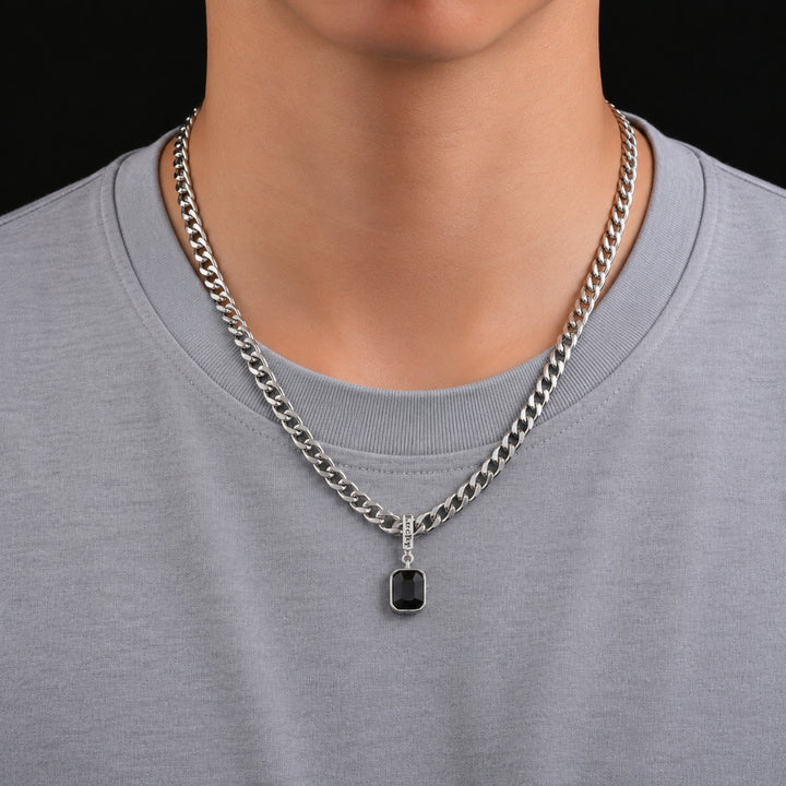 Black Rhinestone Necklace