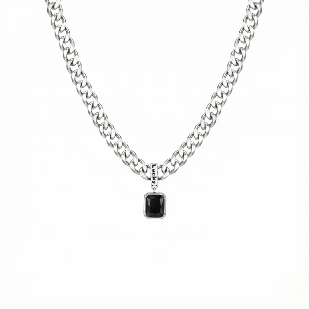 Black Rhinestone Necklace