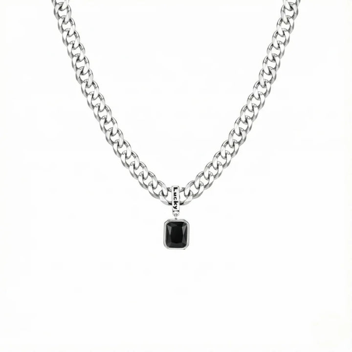 Black Rhinestone Necklace