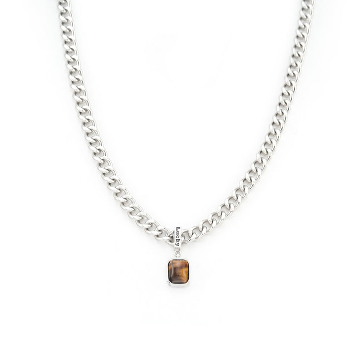 Maverick Tiger Eye Cuban Necklace