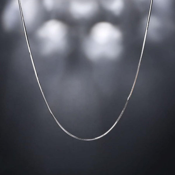 Voss Square Snake Chain Necklace