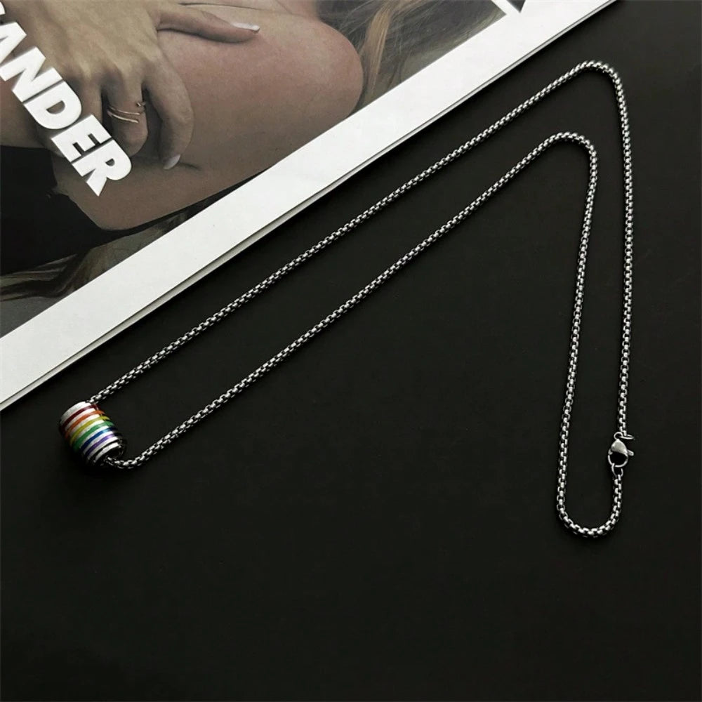Nova Core Barrel Pendant Necklace