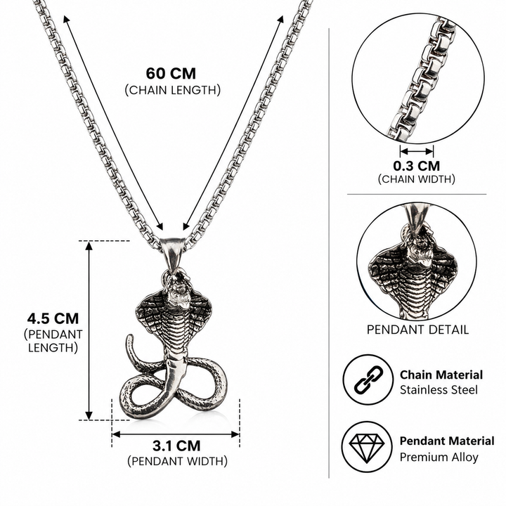Serpent King Cobra Necklace