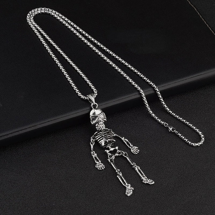 Cryptwalker Skull &amp; Bones Necklace