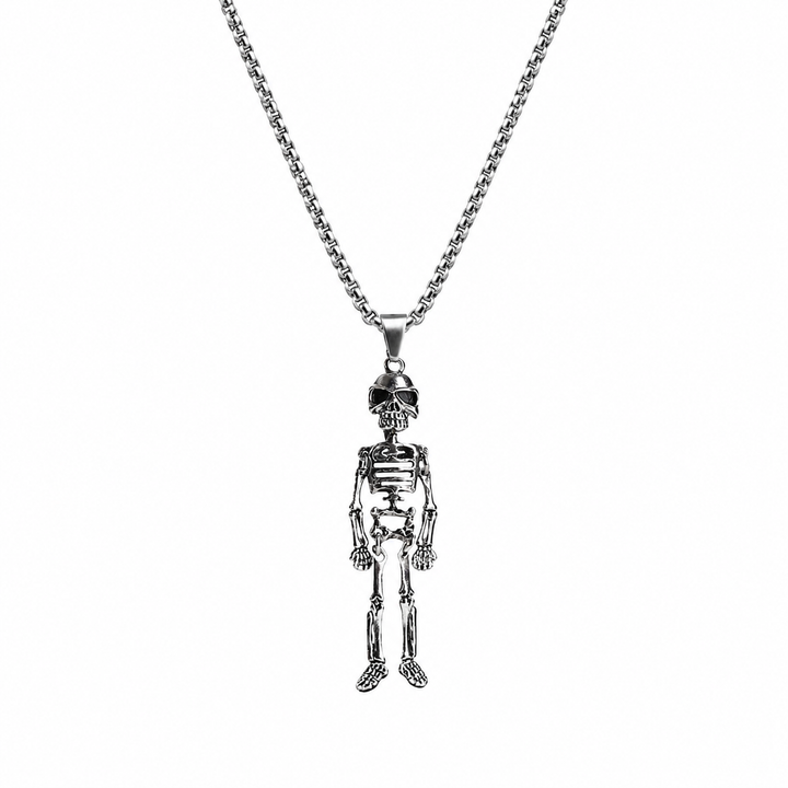 Cryptwalker Skull &amp; Bones Necklace