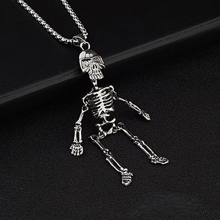 Cryptwalker Skull &amp; Bones Necklace