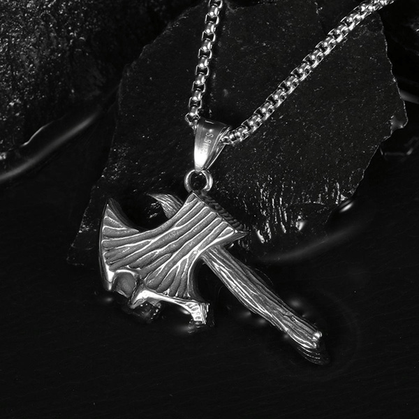 Reaper Skull Axe Necklace