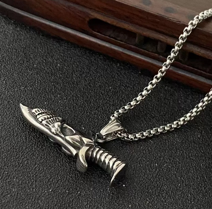 Skull Dagger Necklace