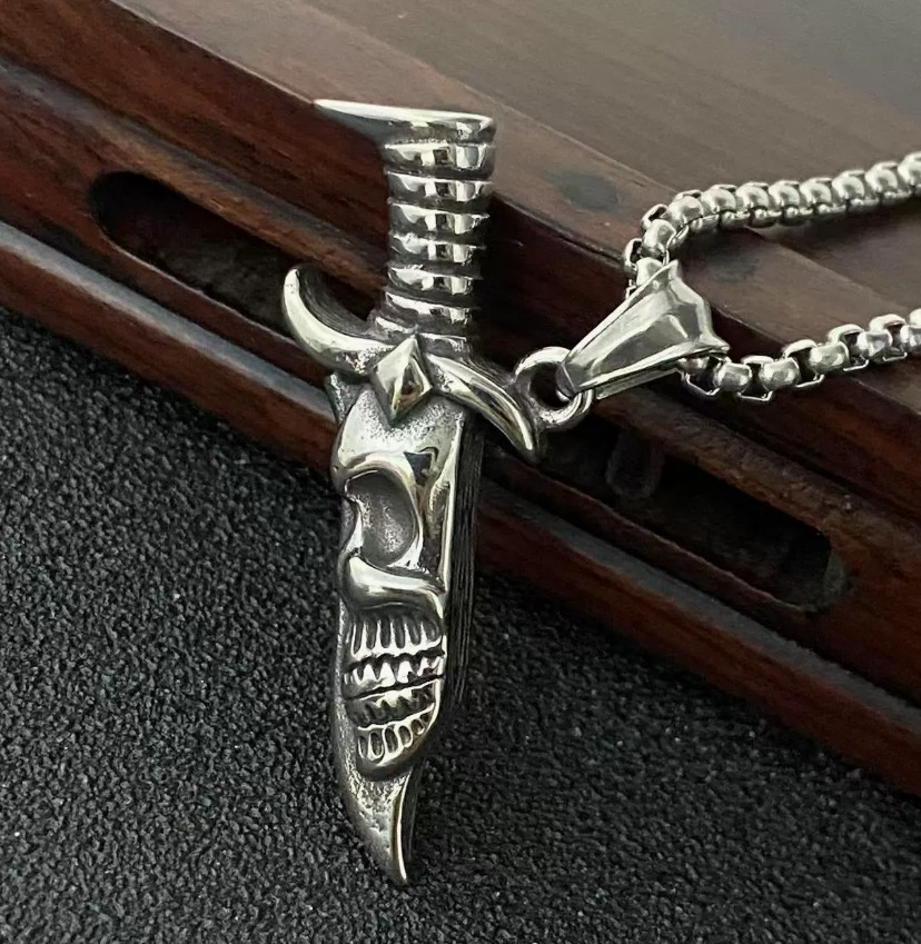 Skull Dagger Necklace