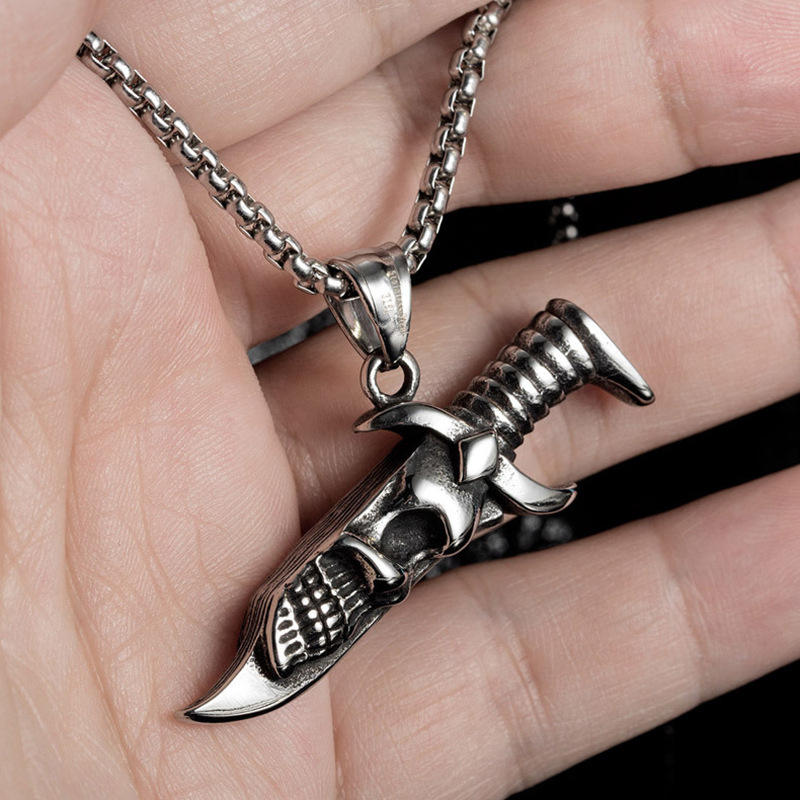 Skull Dagger Necklace