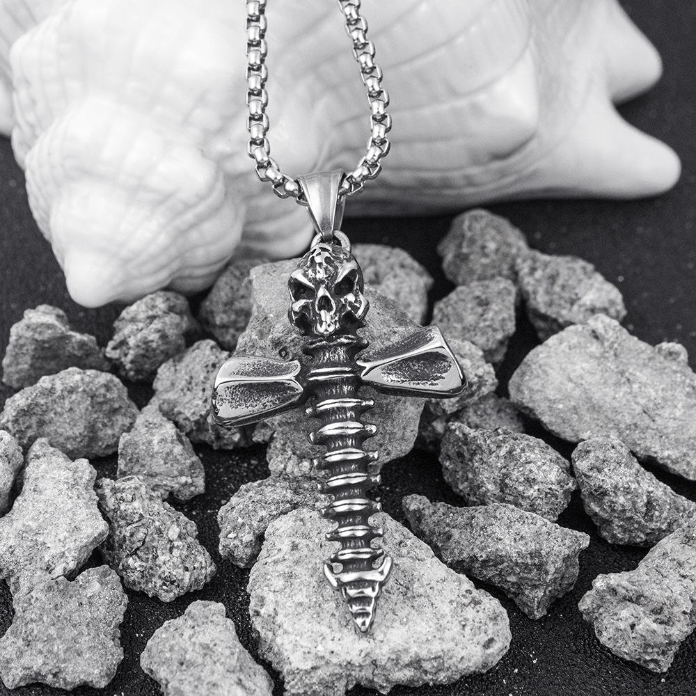 Spine Skull Necklace