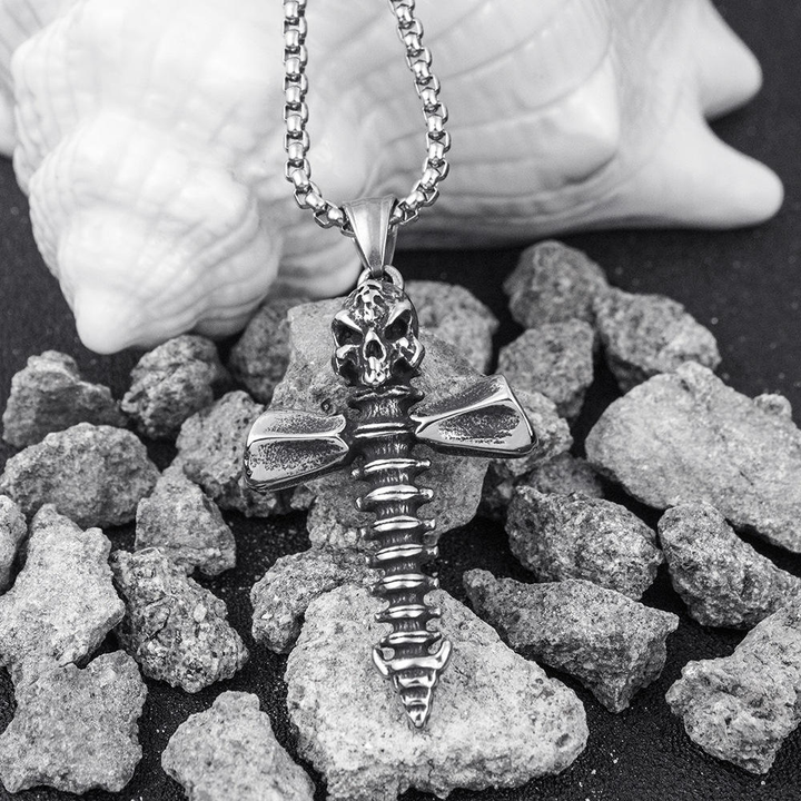 Spine Skull Necklace