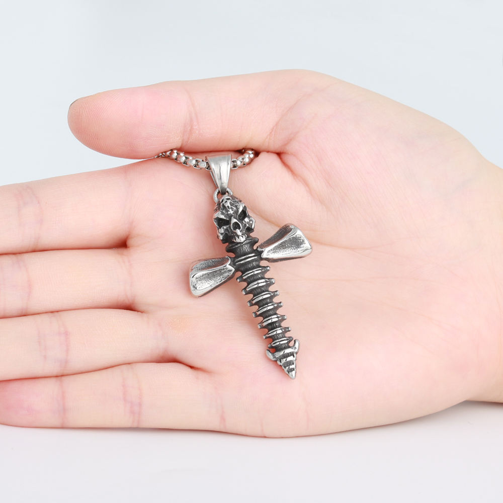Spine Skull Necklace