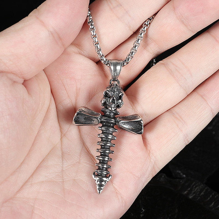Spine Skull Necklace