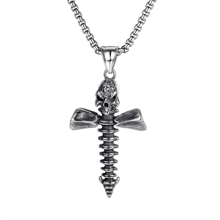 Spine Skull Necklace