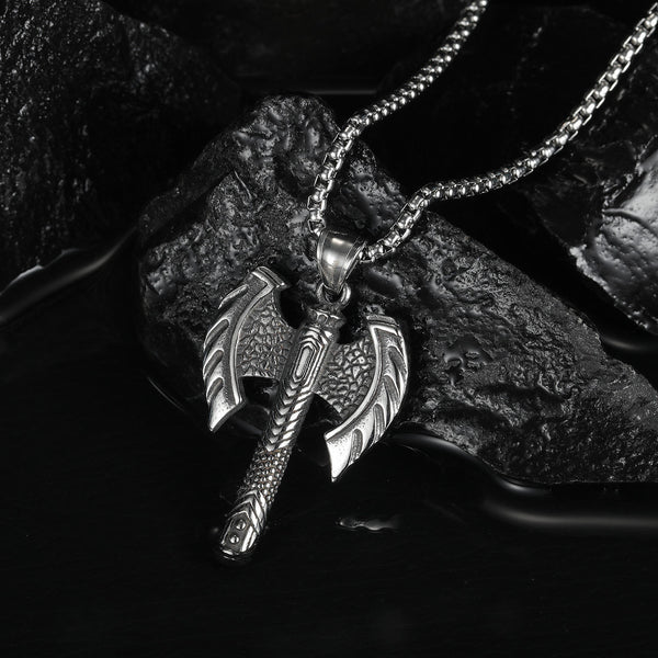 Shadow Double Axe Necklace