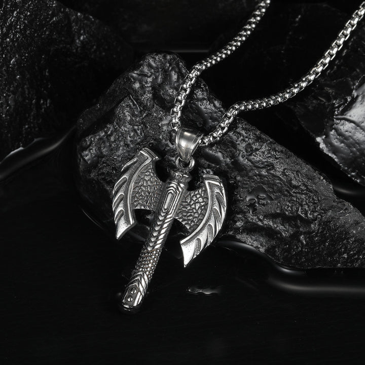 Shadow Double Axe Necklace