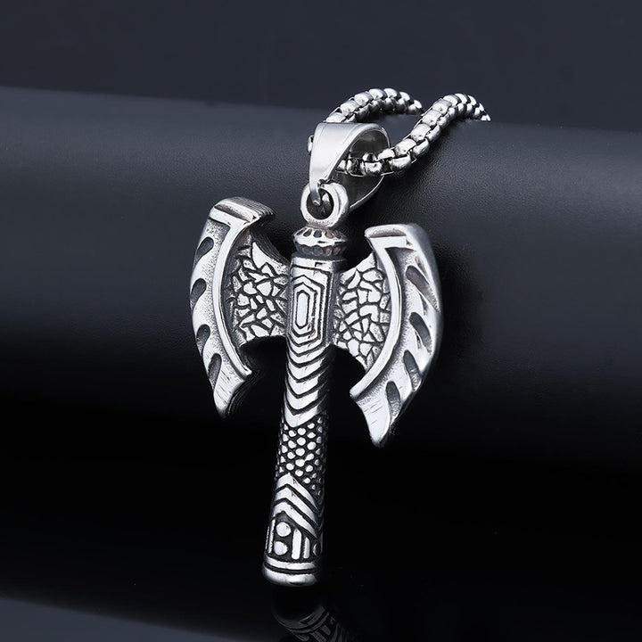 Shadow Double Axe Necklace