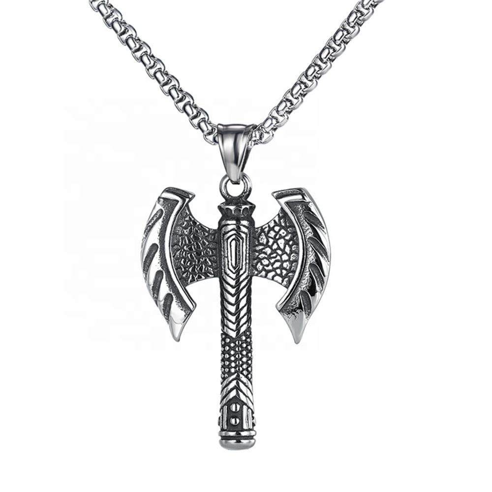 Shadow Double Axe Necklace