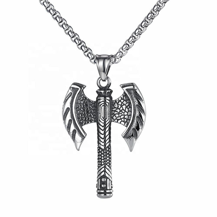 Shadow Double Axe Necklace