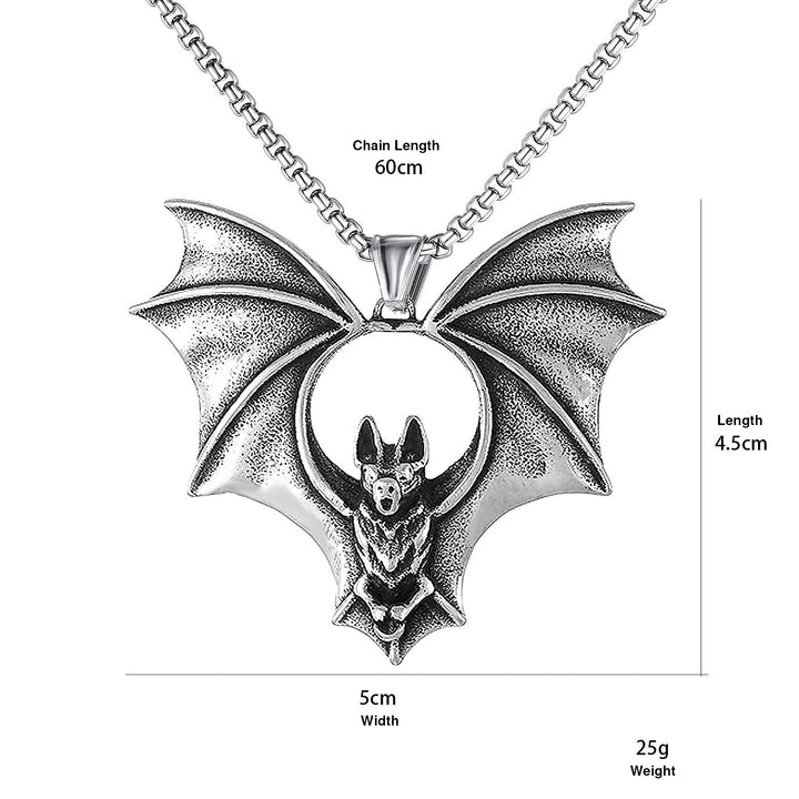 Nocturne Bat Pendant Necklace