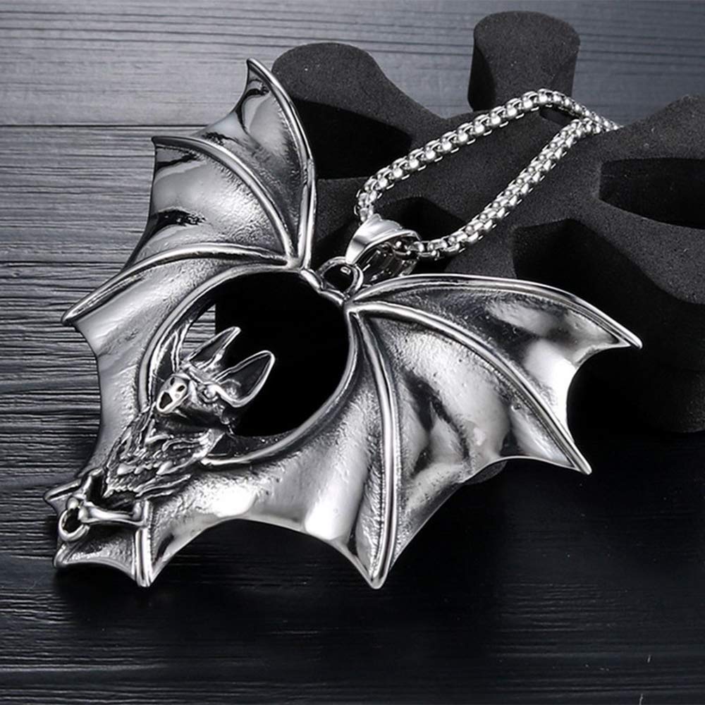 Nocturne Bat Pendant Necklace