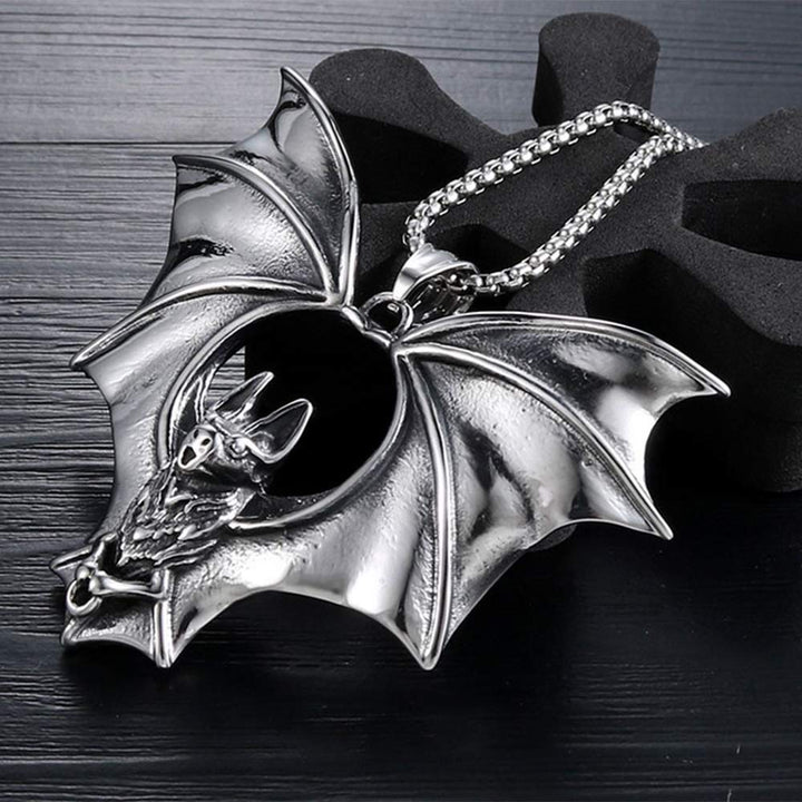 Nocturne Bat Pendant Necklace