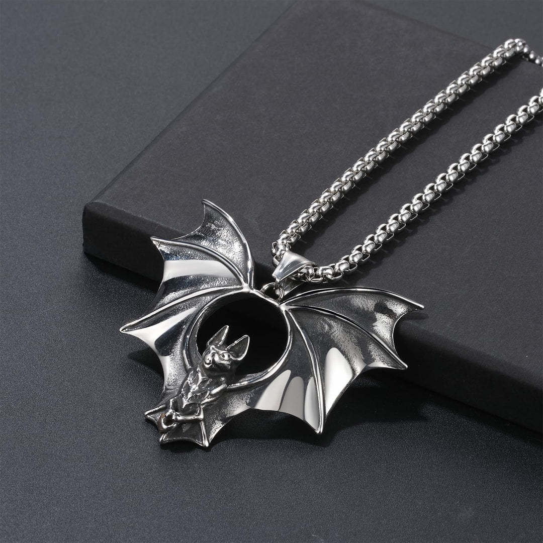 Nocturne Bat Pendant Necklace
