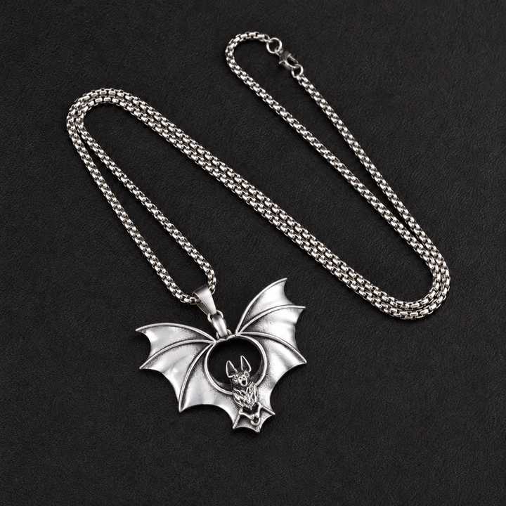 Nocturne Bat Pendant Necklace