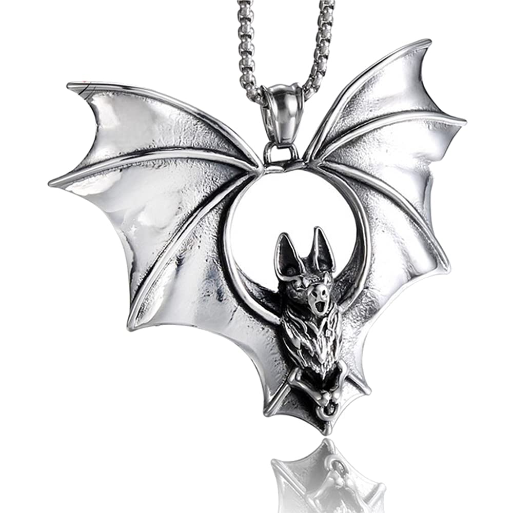 Nocturne Bat Pendant Necklace