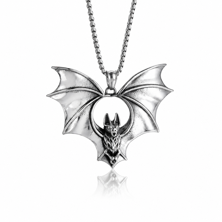 Nocturne Bat Pendant Necklace
