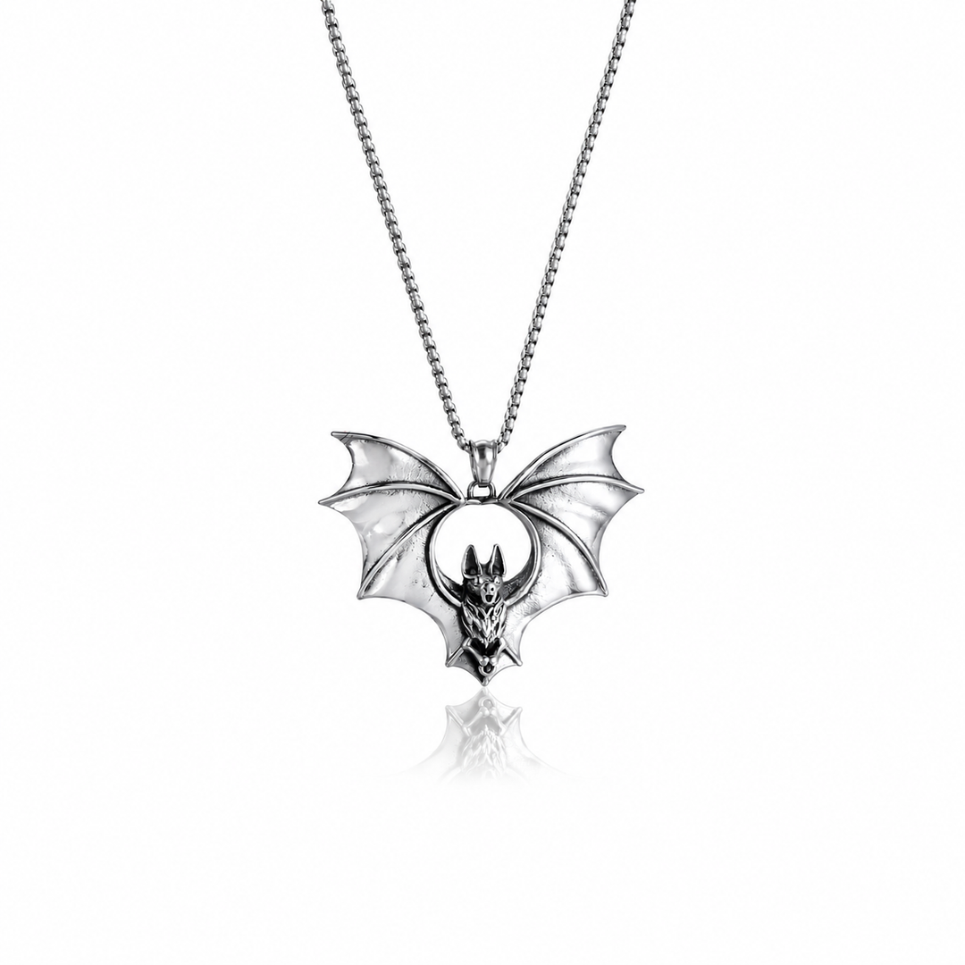 Nocturne Bat Pendant Necklace