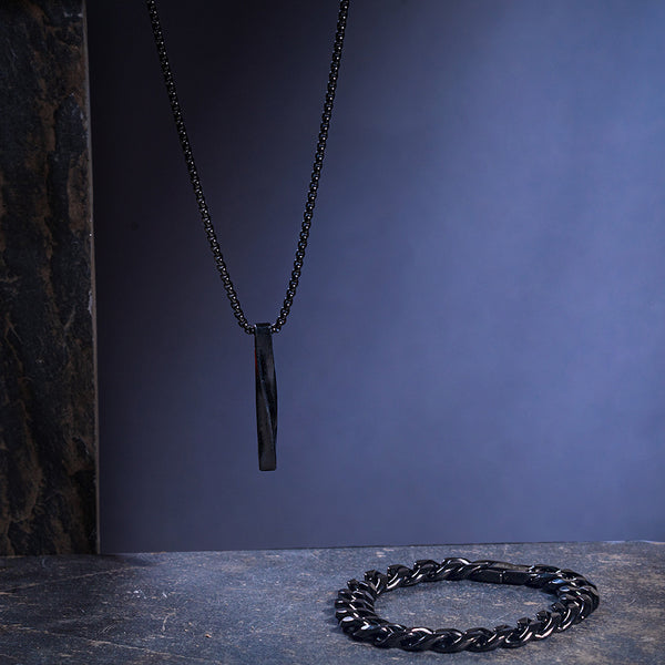 Midnight Maverick Mens Jewellery Set