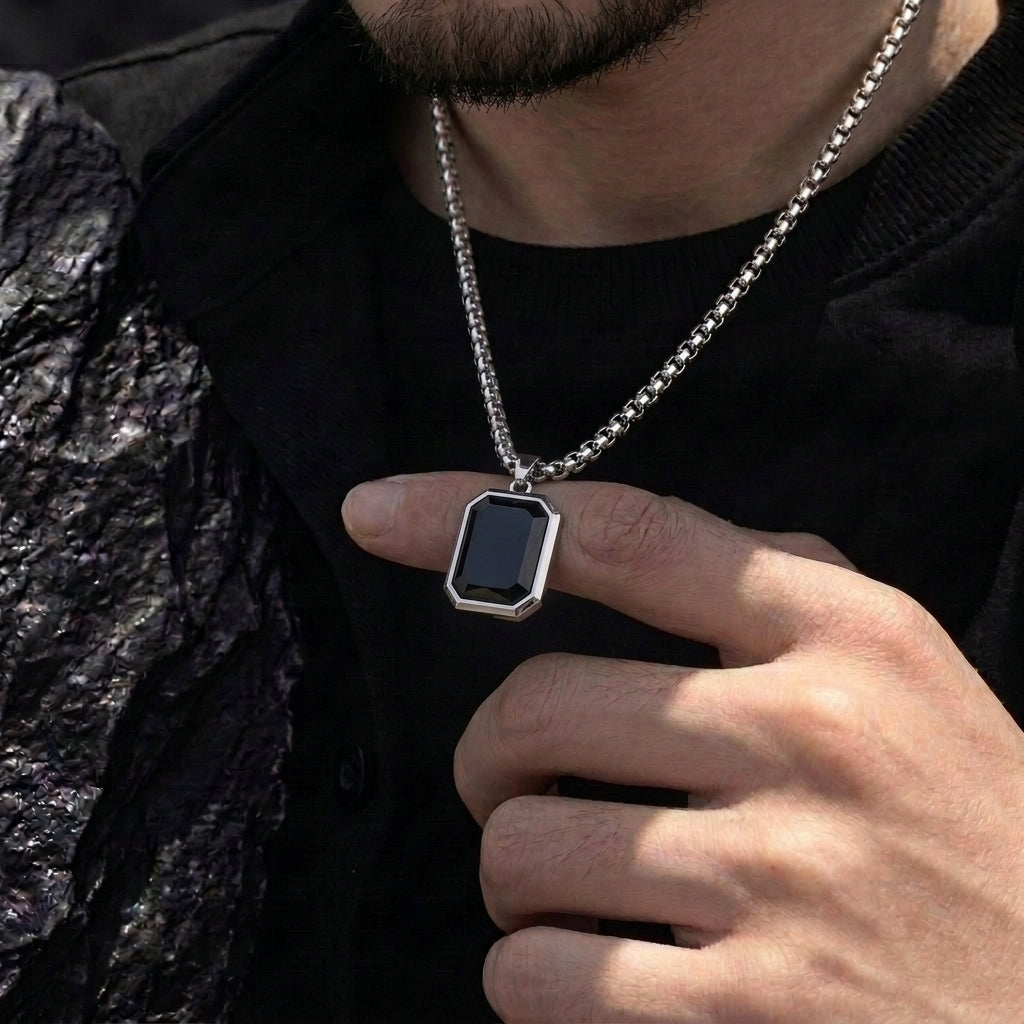 Void Sterling Mens Chain &amp; Bracelet Set