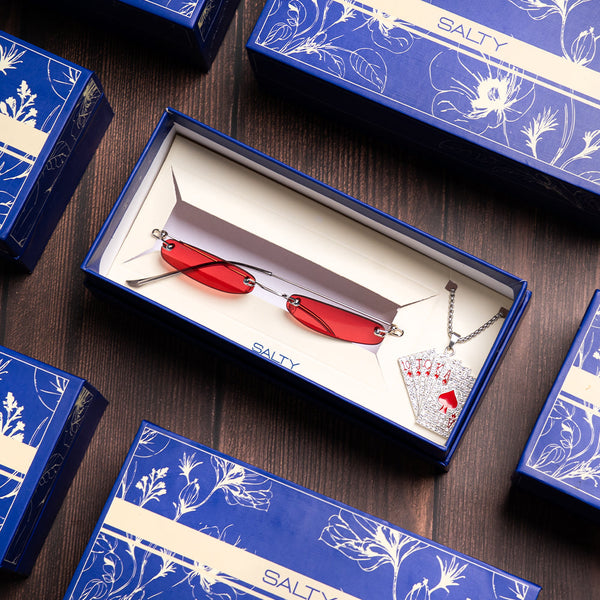 Statement Maker Sunglasses & Necklace Set