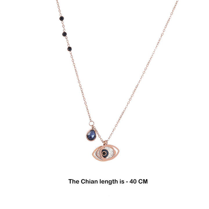 Sapphire Evil eye Necklace - Salty Accessories