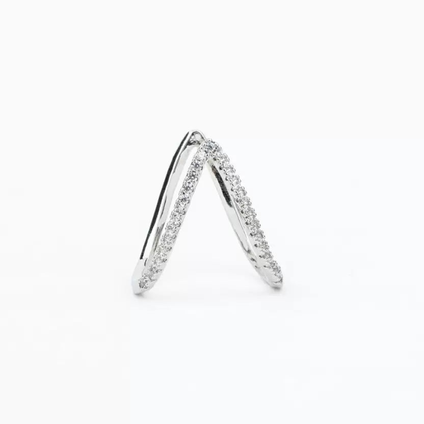 MostlySane V Silver Ring